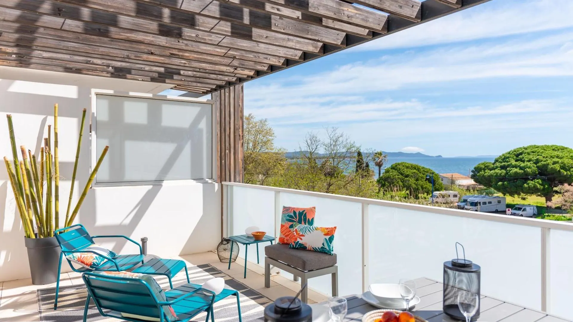Appartement Vue Mer 50M Plage Des Salins Piscine 2 Parkings Terrasse Hyères